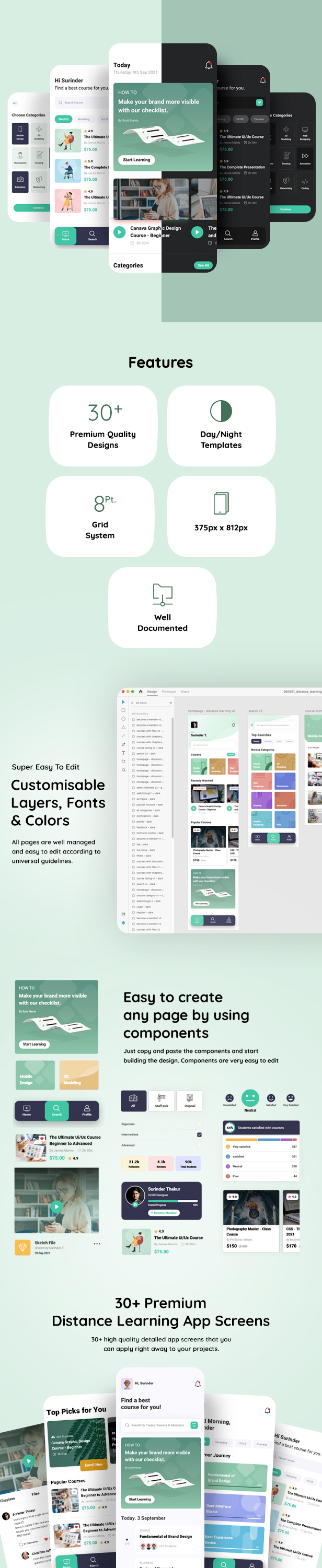 Purpose - Distance Learning App XD Template